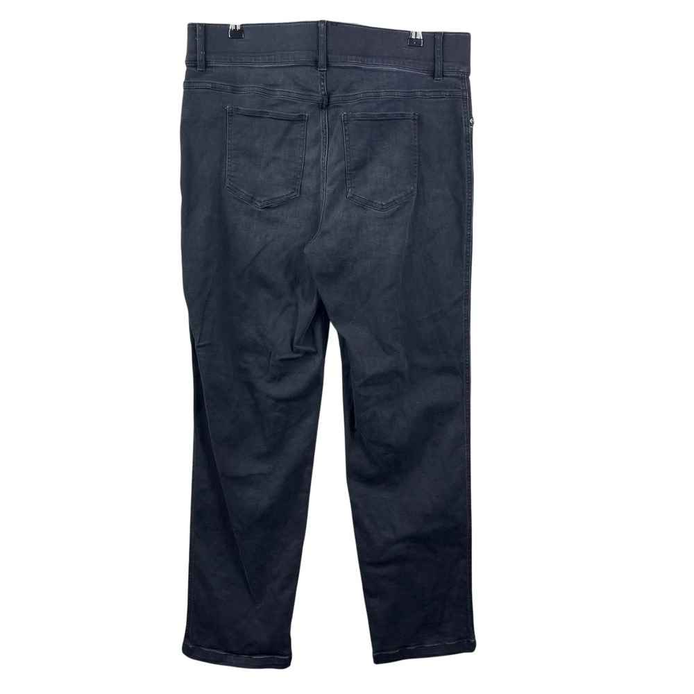 Spanx Straight Jeans Womens 1X Tall Stretchy Cotton Blue - Picture 2 of 9